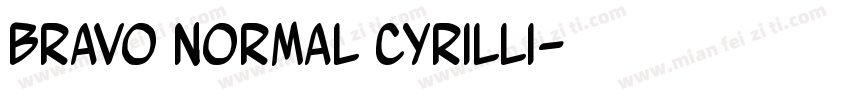 Bravo Normal Cyrilli字体转换